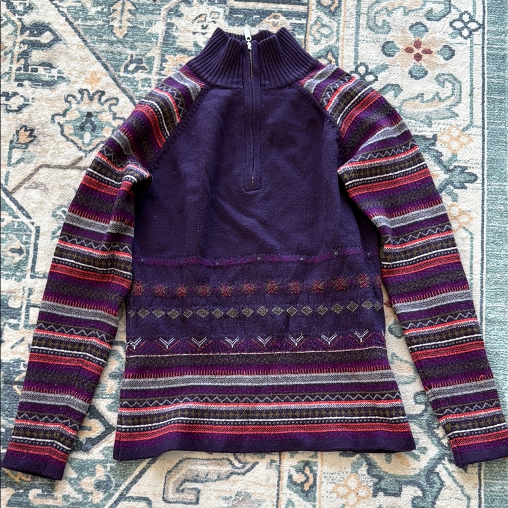 Purple wool sweater